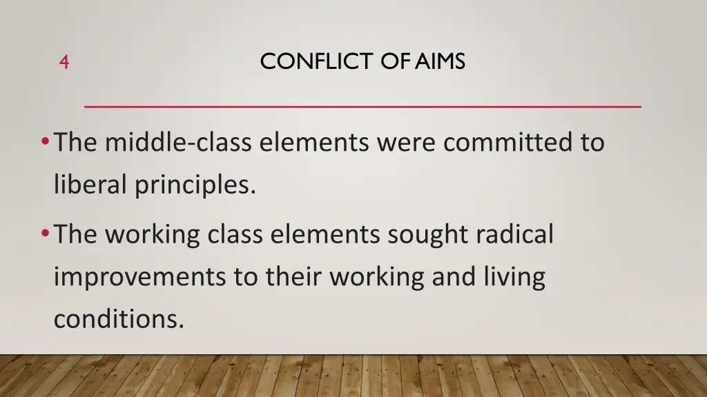 conflict of aims