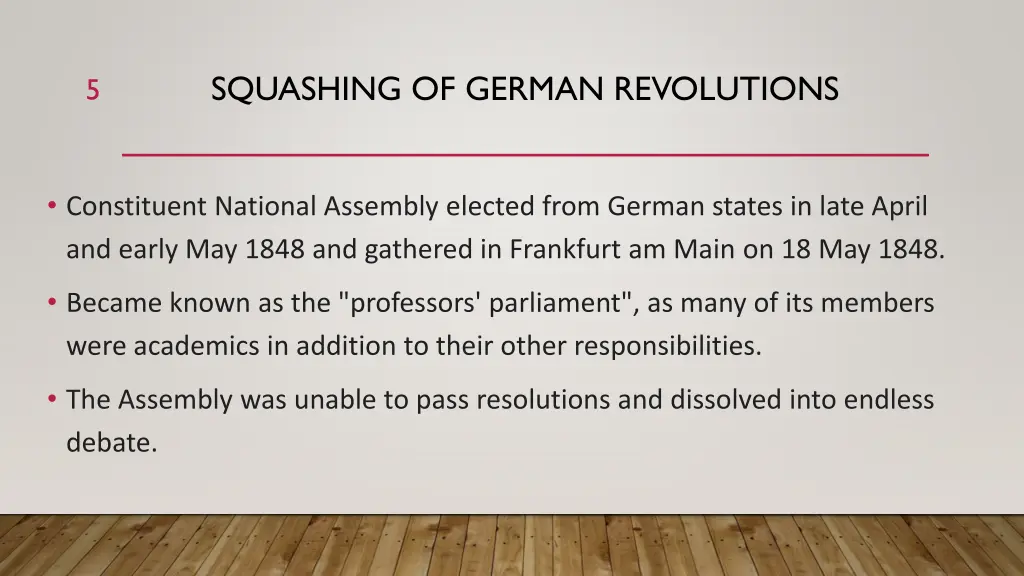 squashing of german revolutions