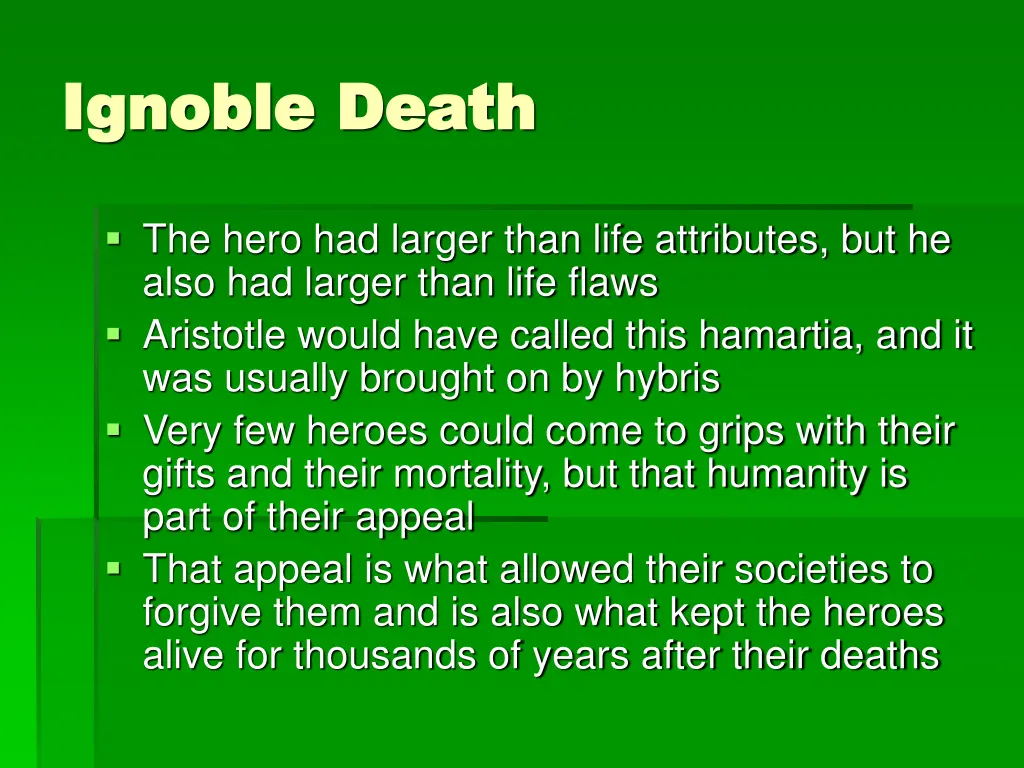 ignoble death ignoble death