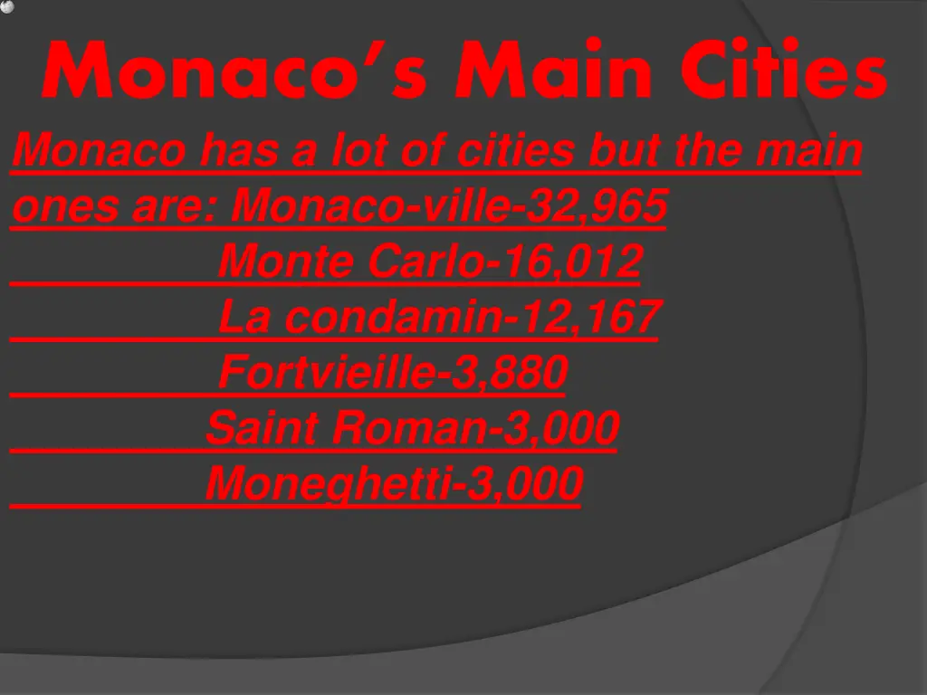 monaco s main cities monaco has a lot of cities