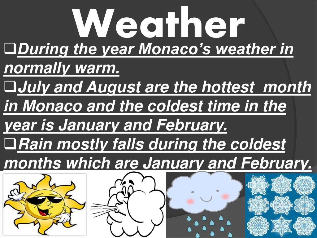 weather during the year monaco s weather