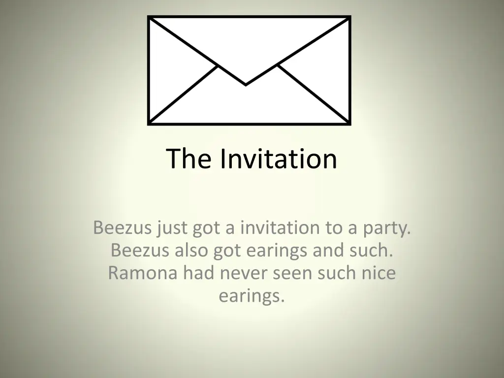 the invitation