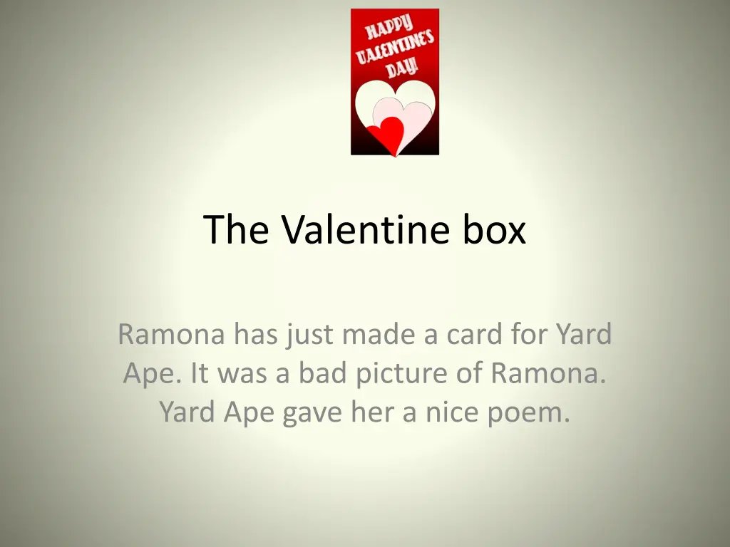 the valentine box