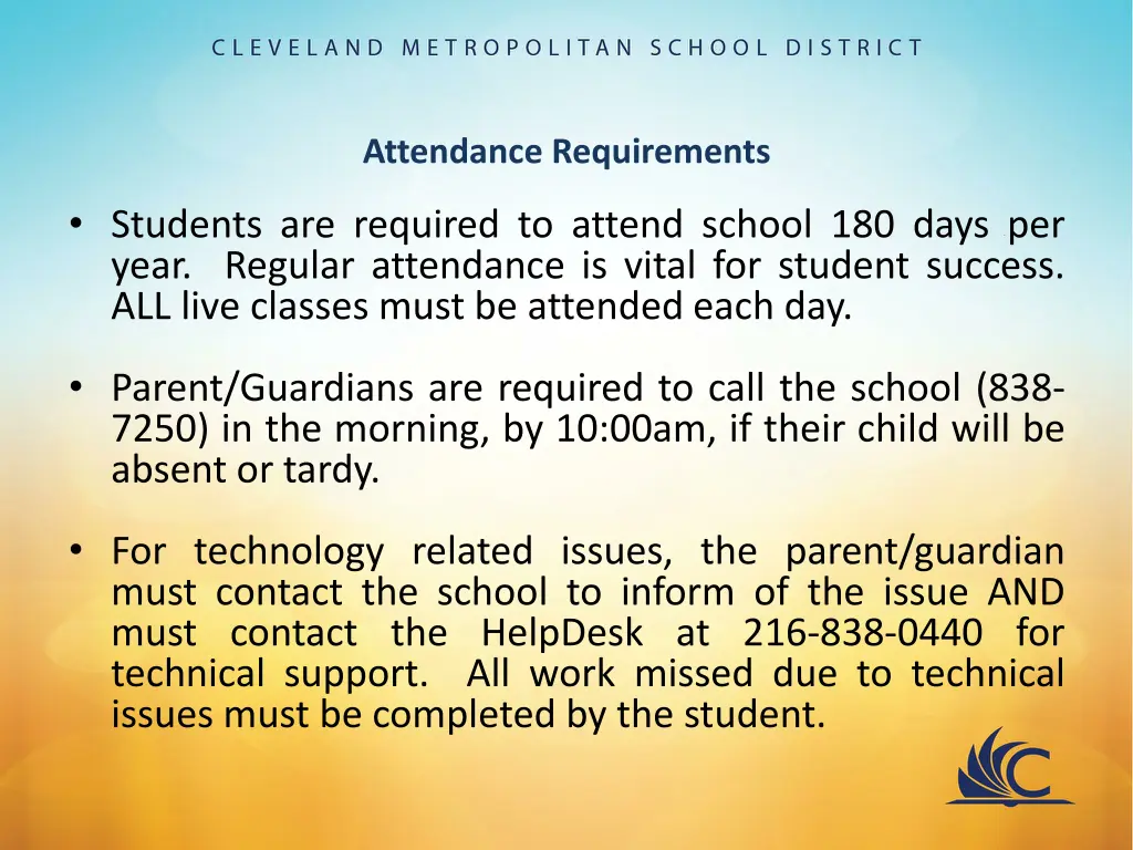 attendance requirements