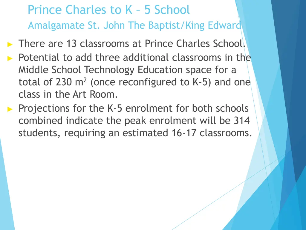 prince charles to k 5 school amalgamate st john 2