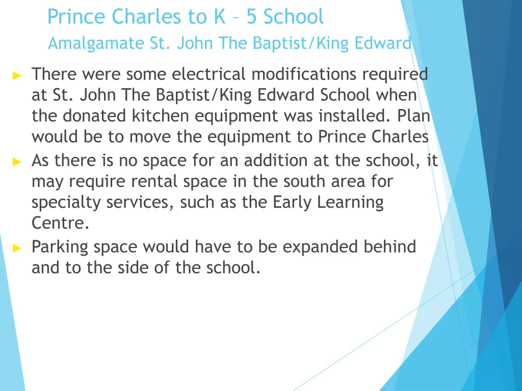 prince charles to k 5 school amalgamate st john 5