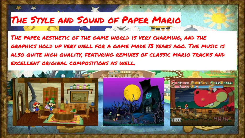 the style and sound of paper mario