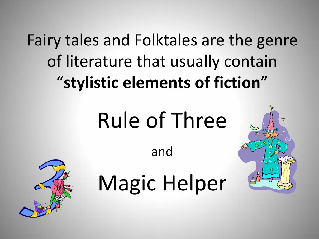 fairy tales and folktales are the genre