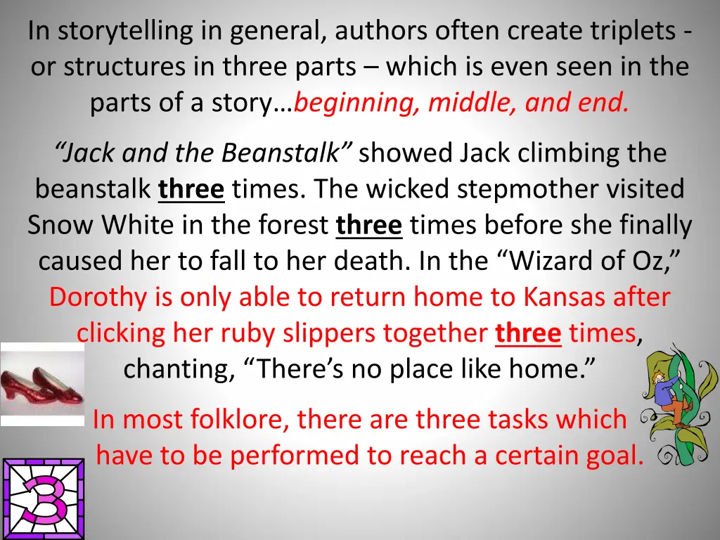 in storytelling in general authors often create