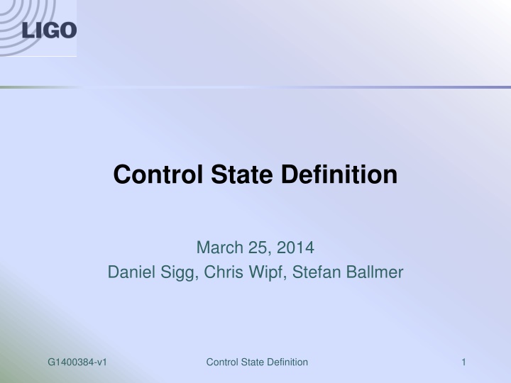 control state definition