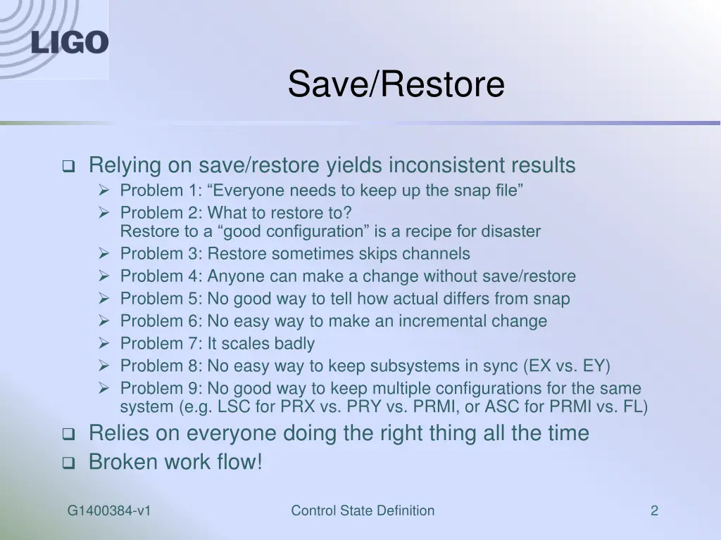 save restore