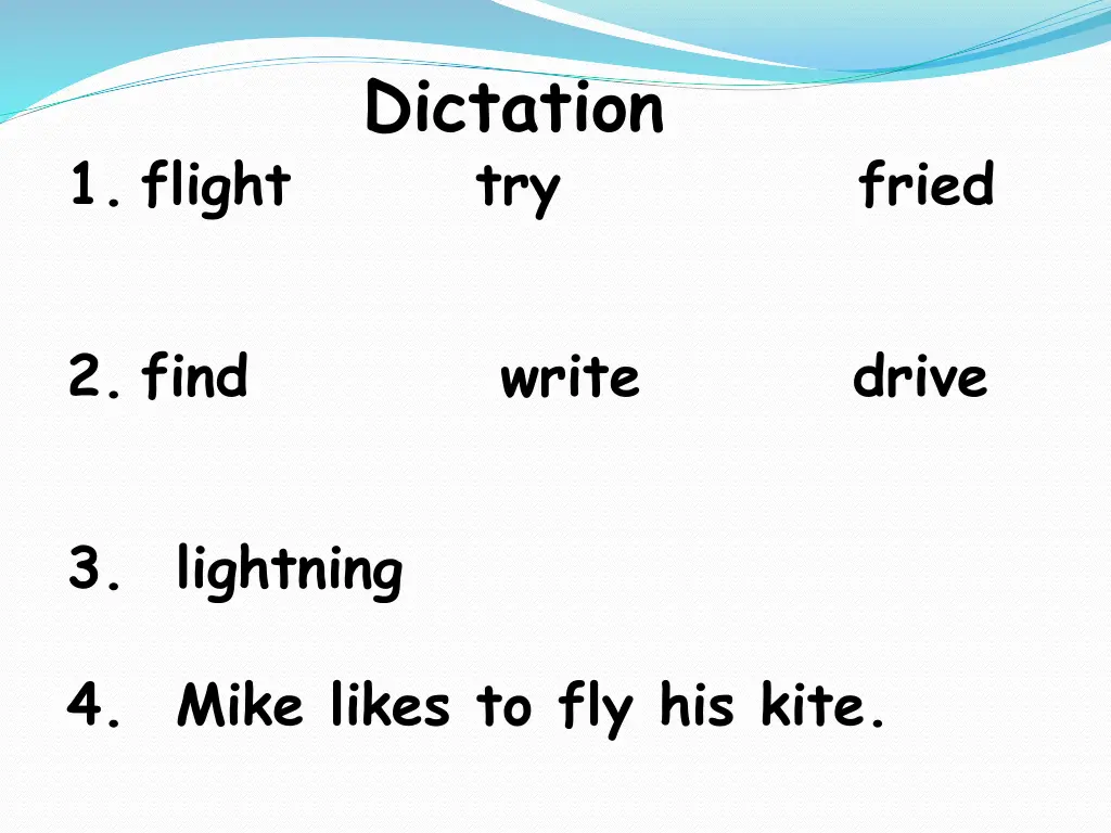 dictation