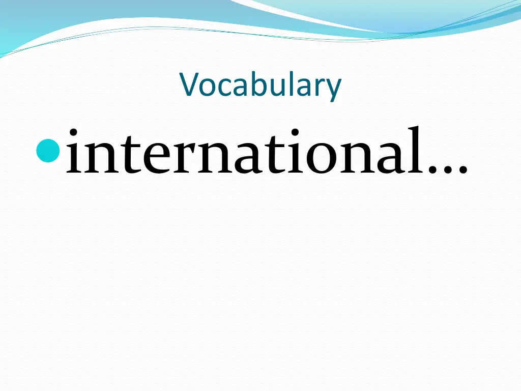 vocabulary 1