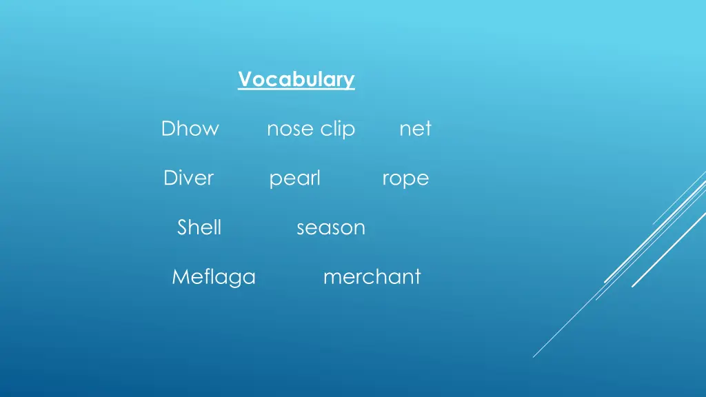 vocabulary