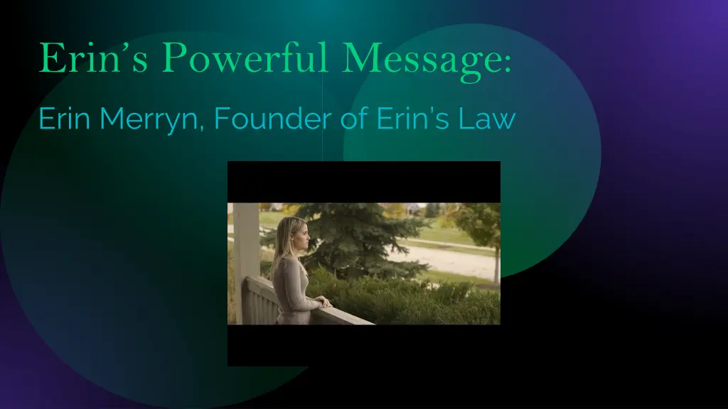 erin s powerful message