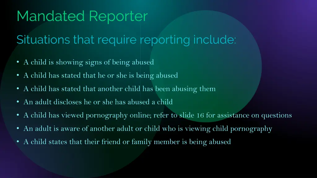 mandated reporter