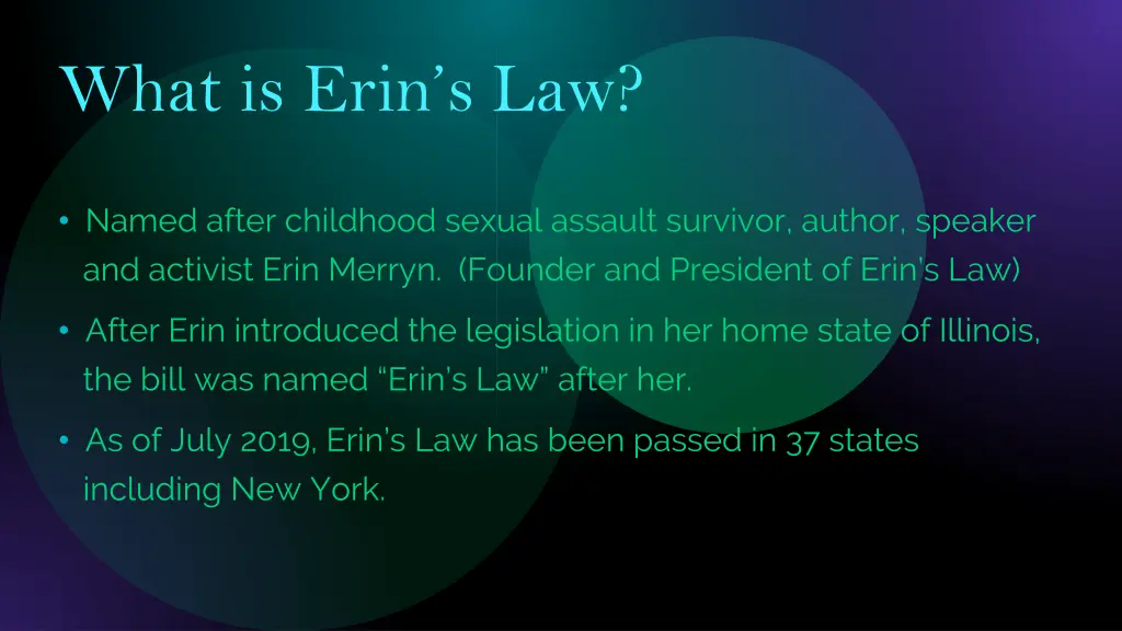 what is erin s law