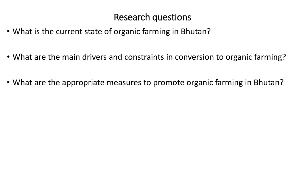 research questions research questions