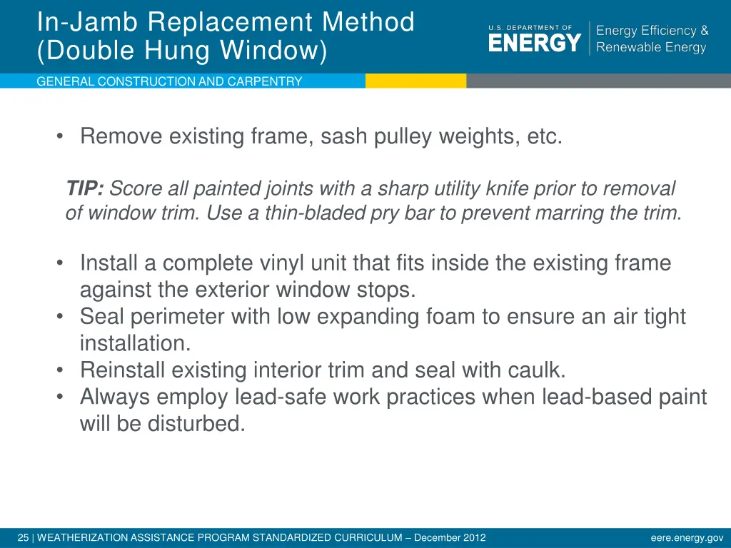 in jamb replacement method double hung window