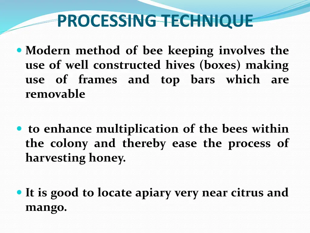 processing technique