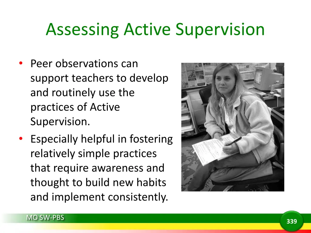 assessing active supervision