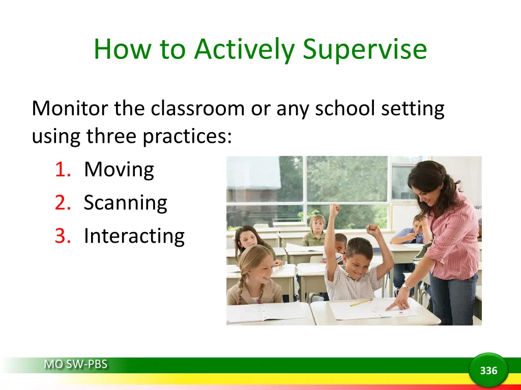 how to actively supervise