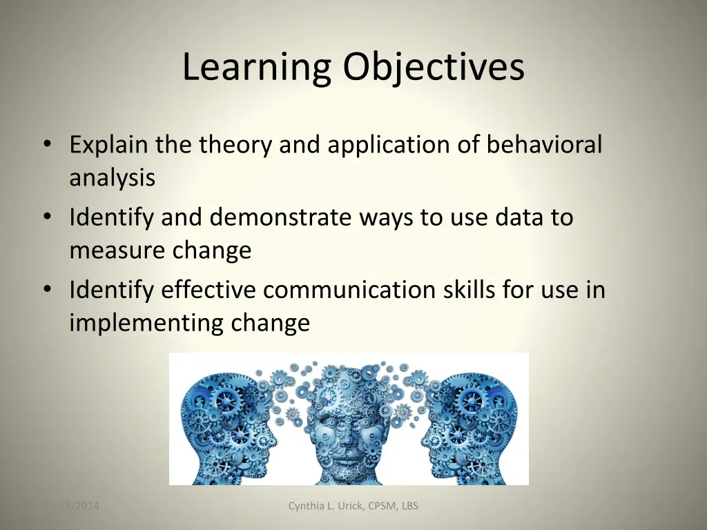 learning objectives