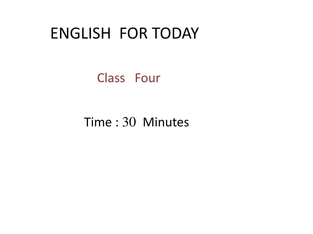 english for today