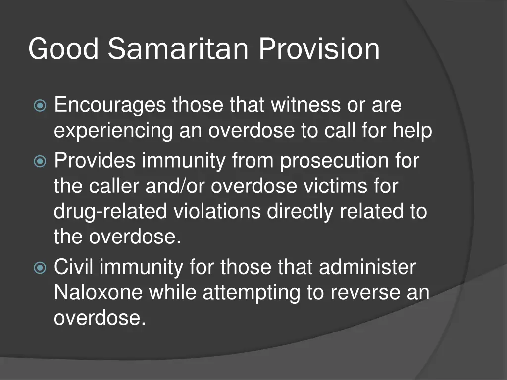 good samaritan provision