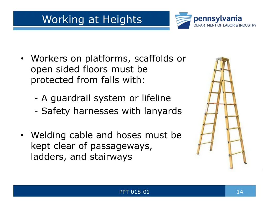 working at heights