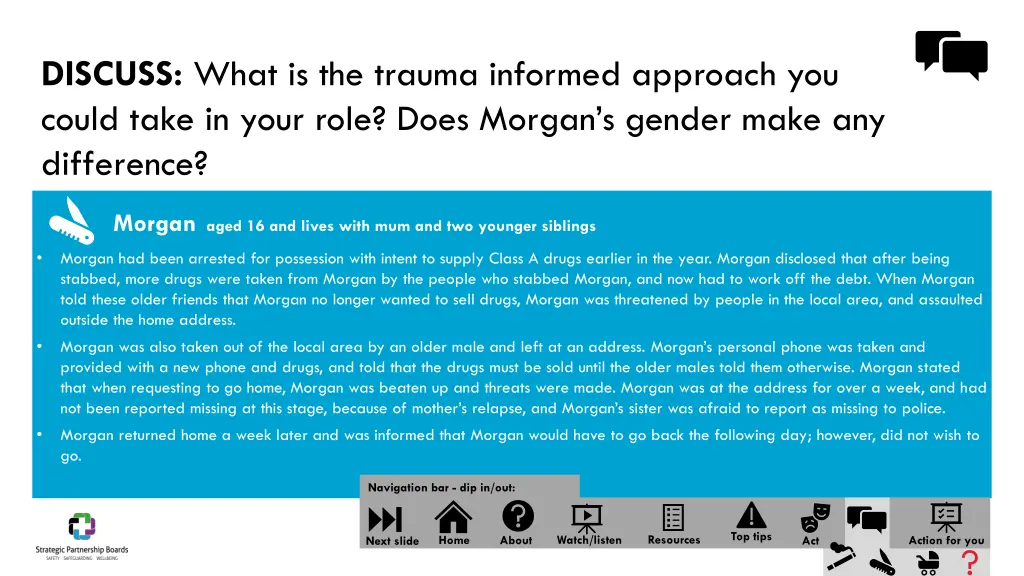 discuss what is the trauma informed approach