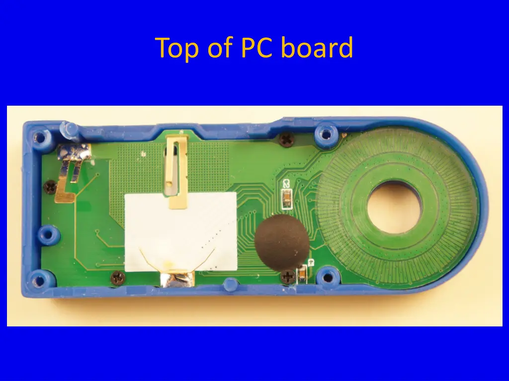 top of pc board