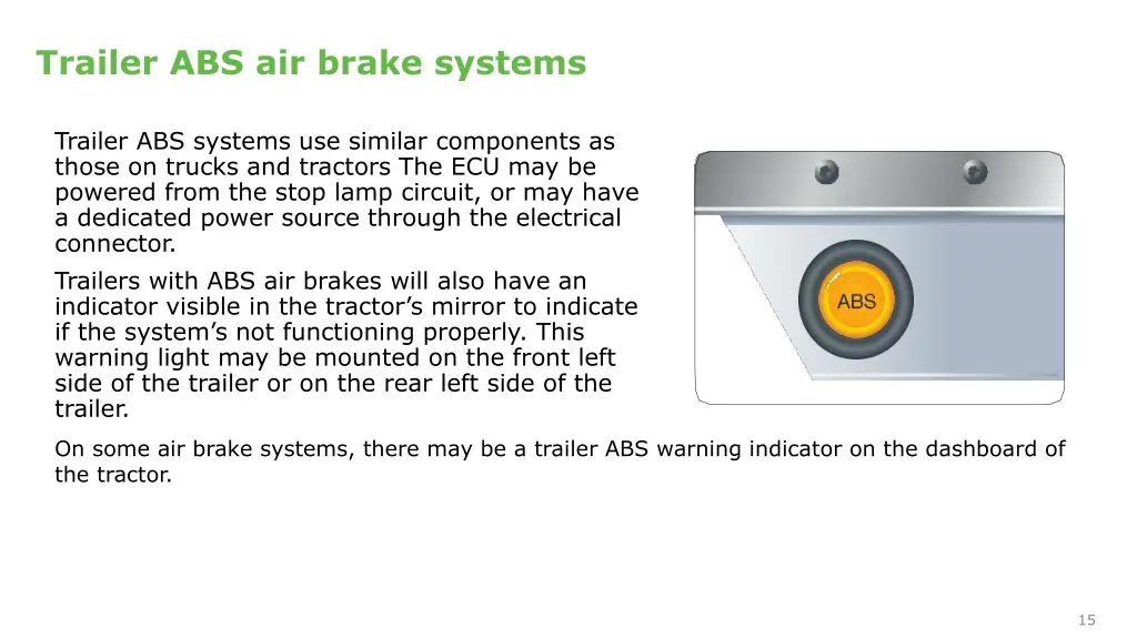 trailer abs air brake systems