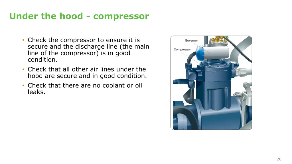 under the hood compressor