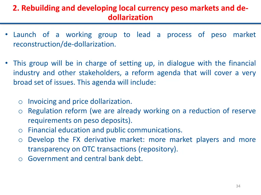 2 rebuilding and developing local currency peso