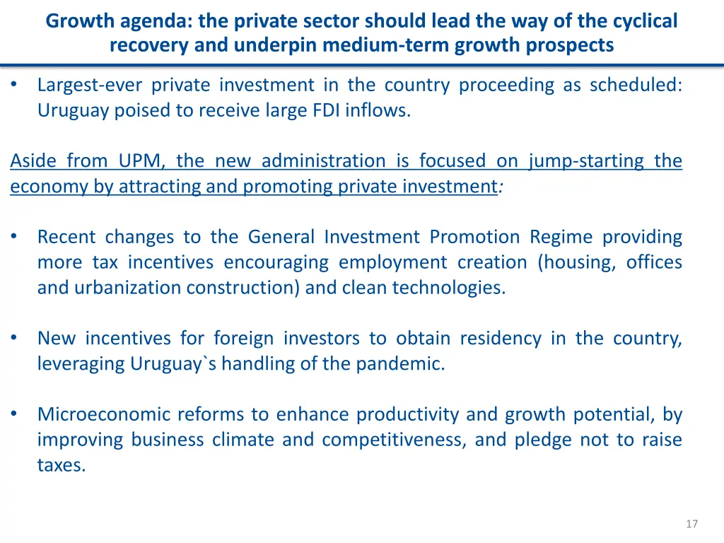 growth agenda the private sector should lead