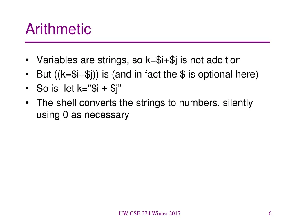 arithmetic