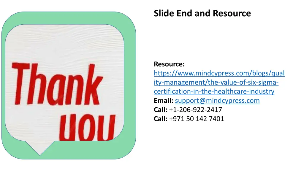 slide end and resource