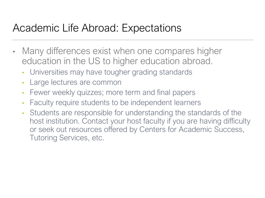 academic life abroad expectations 1