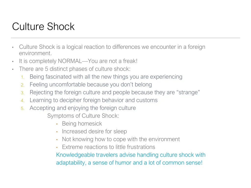 culture shock