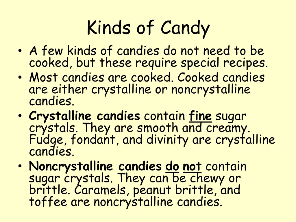 kinds of candy