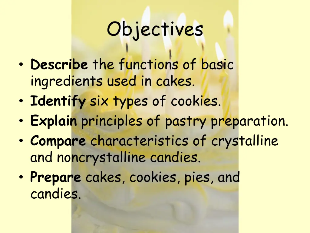 objectives