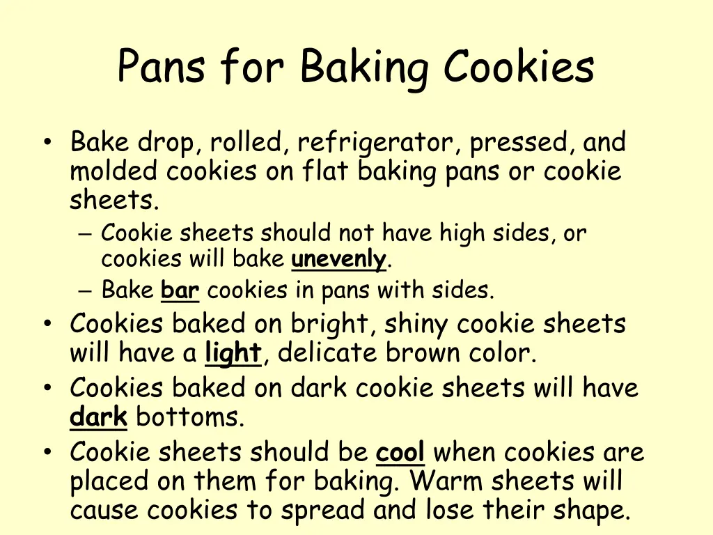 pans for baking cookies