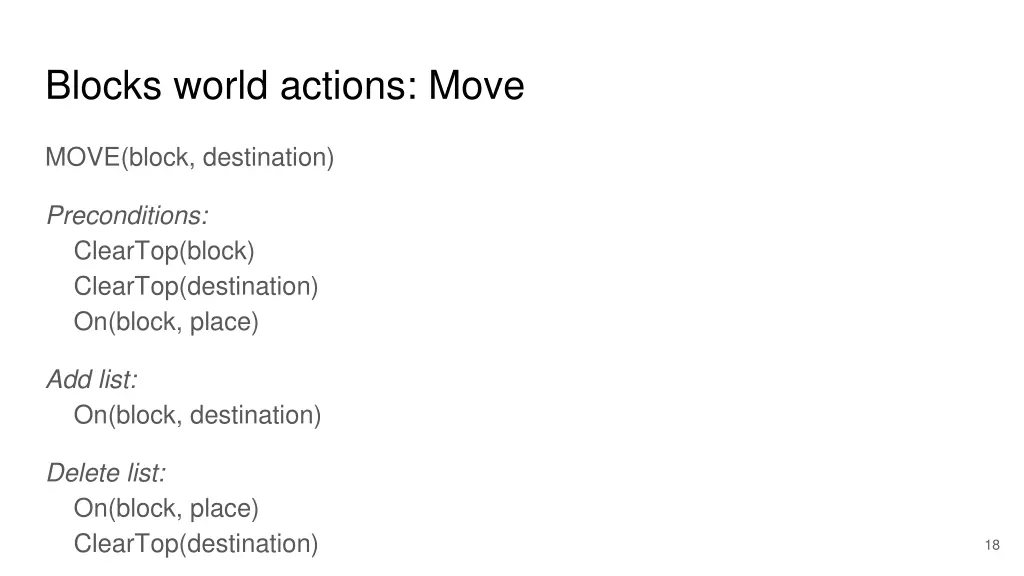 blocks world actions move