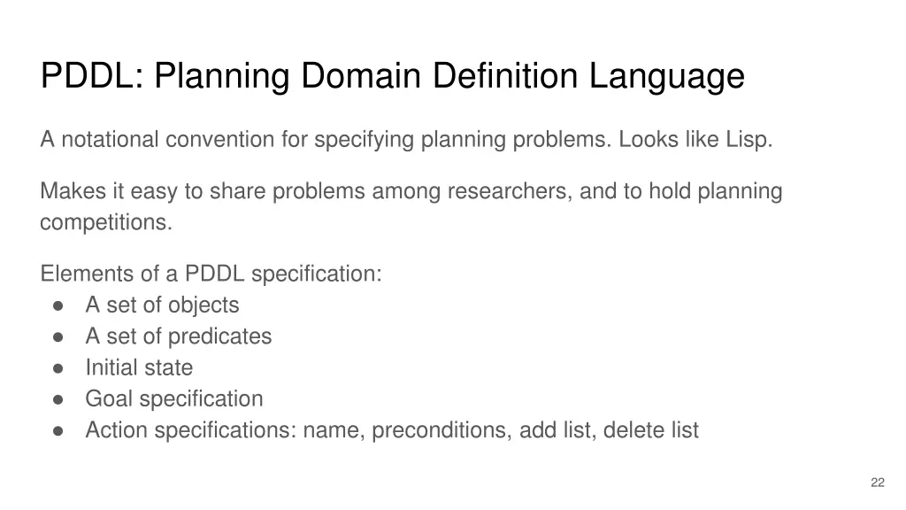 pddl planning domain definition language