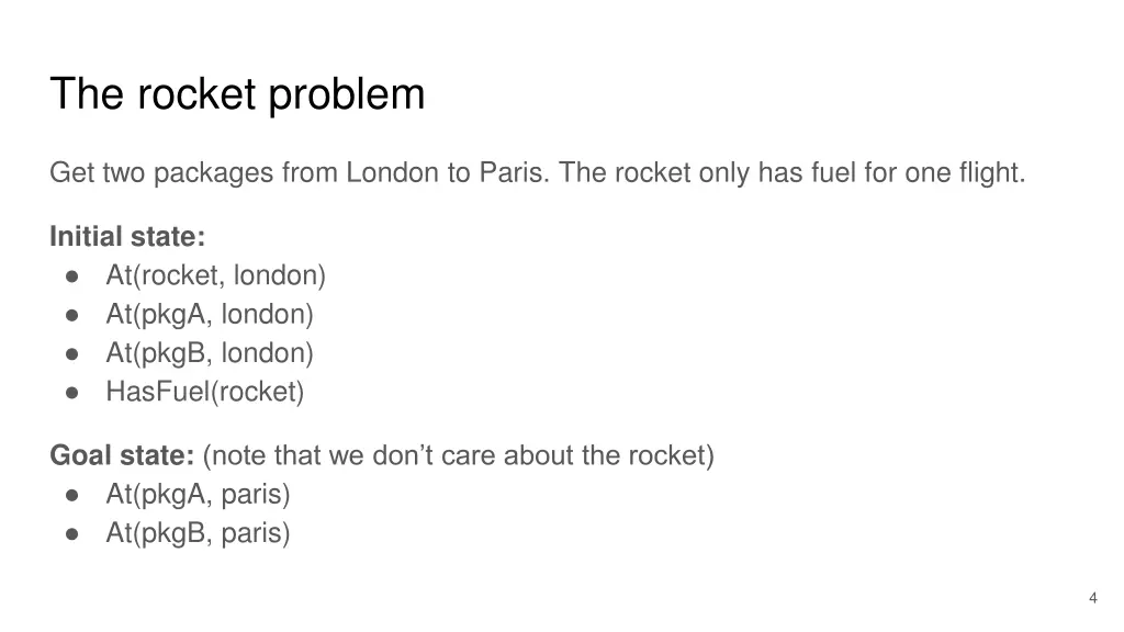 the rocket problem