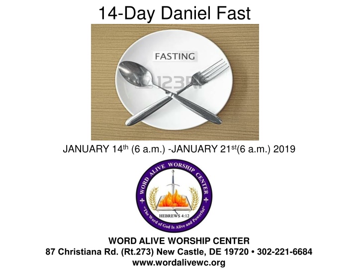 14 day daniel fast