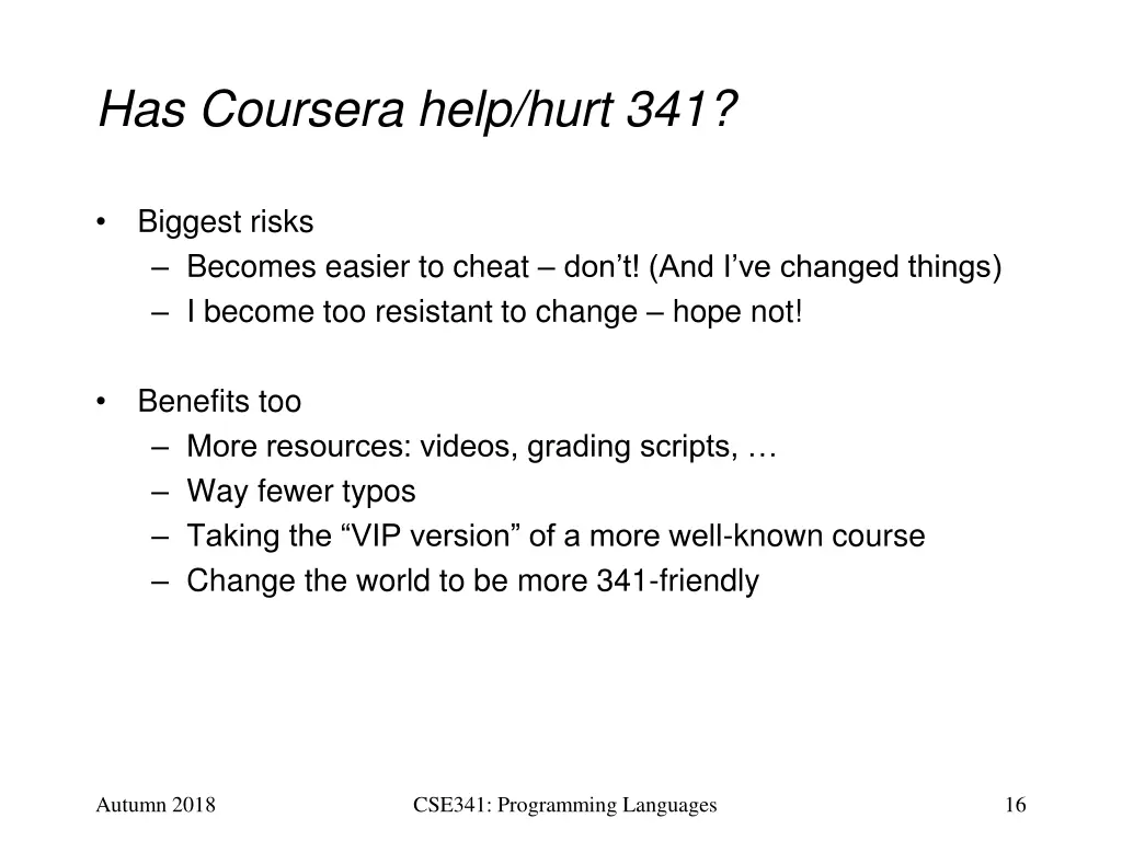 has coursera help hurt 341