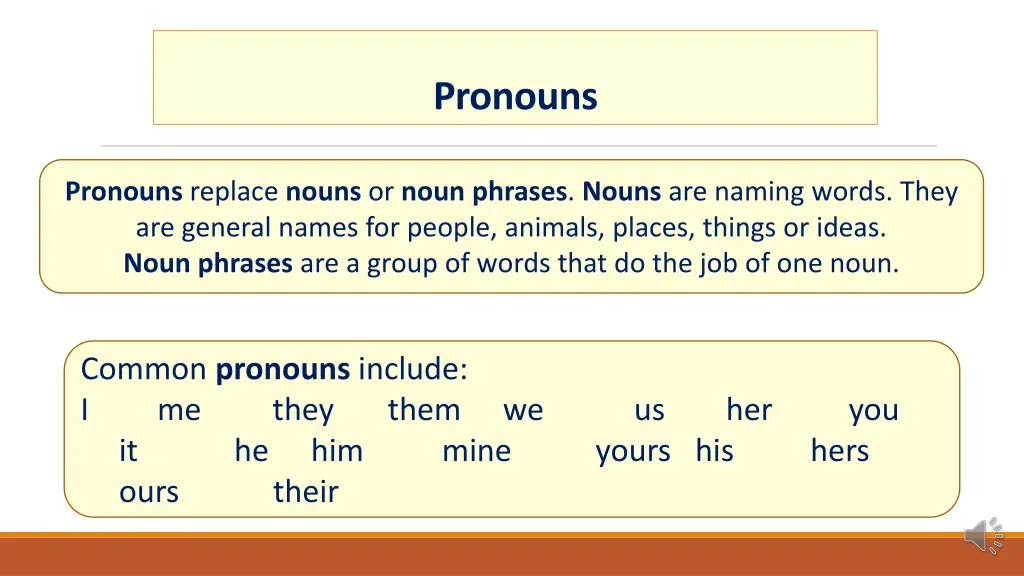 pronouns 1