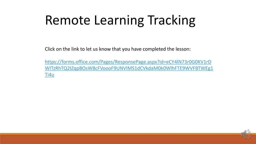 remote learning tracking